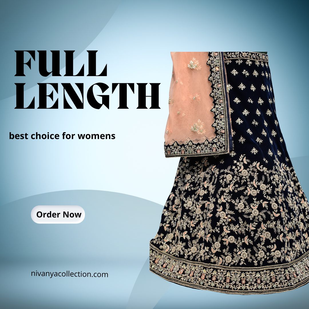 full length lehnga with plain chunni